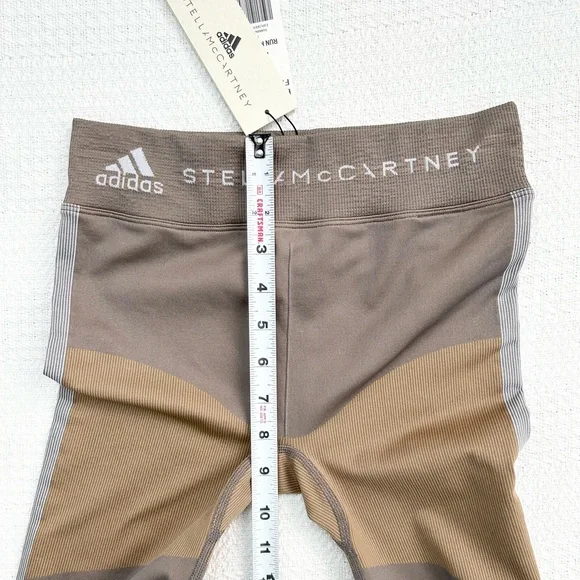 Stella McCartney Adidas Run Knit Tight Size Small, Tan/Taupe, Gray NWT - Picture 11 of 14
